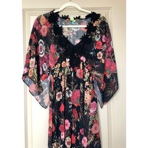 FARM Rio kimono maxi dress